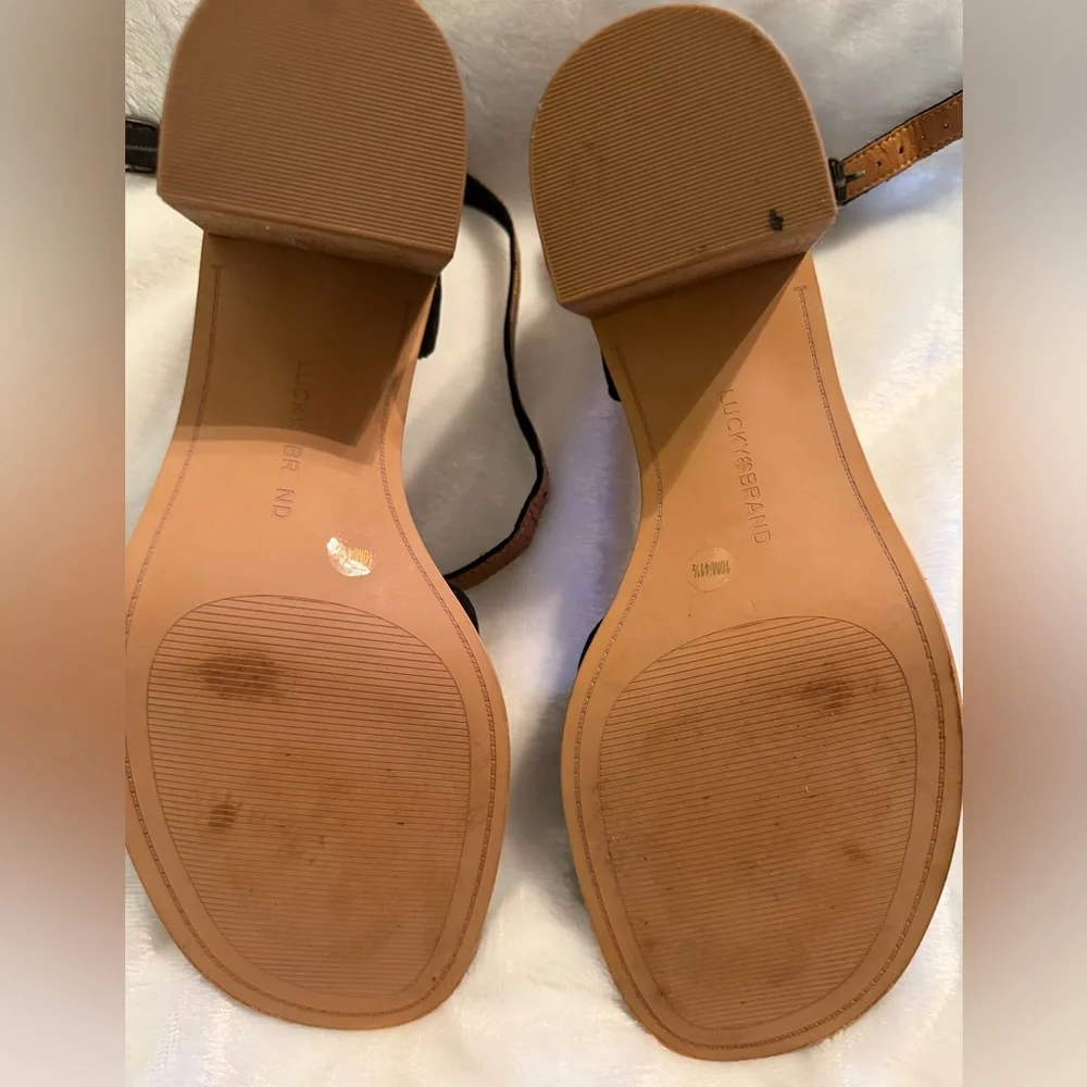 Lucky Brand Black and Brown Women's Sandals - Picture 13 of 13